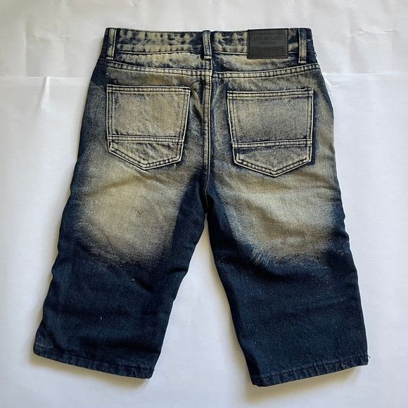 Lion Dynasty Boy’s Slim Distressed Denim Shorts Size 16 - Picture 4 of 6